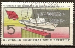 Stamps Germany -  V.Congreso aprueba la construcción de un barco de turistas(DDR).