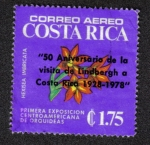 Stamps Costa Rica -  Primera Exposición Centro Americana de Orquideas 