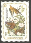 Stamps Haiti -  Fauna, zenaidura macroura