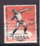 Stamps Spain -  Tokio 64