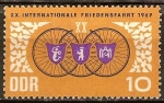 Stamps Germany -  XX. Carrera Internacional de la Paz 1967(DDR).
