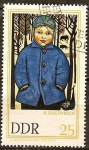 Stamps Germany -  Galería de Pinturas de Dresde-DDR.