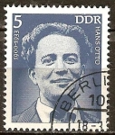 Stamps Germany -   Hans Otto (actor) (1900-1933)-DDR.