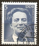 Sellos de Europa - Alemania -   Hans Otto (actor) (1900-1933)-DDR.