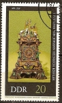 Stamps Germany -  Relojes antiguos.-Reloj ornamental de Johann Heinrich Köhler,1720(DDR).