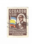 Sellos del Mundo : America : Ecuador : Visita del Excmo presidente de Honduras