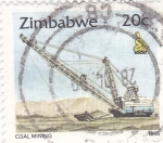 Stamps Zimbabwe -  EXCAVADORA