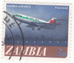 Stamps Africa - Zambia -   ZAMBIA AIRWAYS