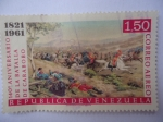 Stamps Venezuela -  140º Aniversario de la Batalla de carabobo.