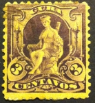 Stamps Cuba -  3 Centavo Cubano