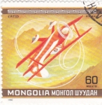 Stamps Mongolia -  AVIONETA ACROBATICA