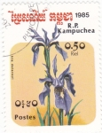 Sellos de Asia - Camboya -  FLORES- IRIS DELAVAYI