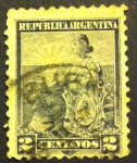 Stamps : America : Argentina :  Alegoría Libertad