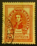 Stamps Argentina -  General San Martín