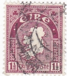 Stamps : Europe : Ireland :  MAPA DE IRLANDA