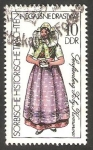 Stamps Germany -  1886 - Traje típico de Senftenberg