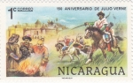 Stamps : America : Nicaragua :  150 ANIVERSARIO DE JULIO VERNE