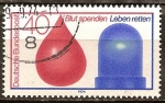Stamps Germany -  Donar sangre para salvar vidas.