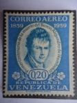 Stamps Venezuela -  Prímer Centenario de la Muerte del Barón Alejándro de Humboldt 1859-1959