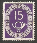 Sellos de Europa - Alemania -  15 - Corneta Postal