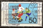 Sellos de Europa - Alemania -  Campeonato mundial de hockey sobre el hielo, Munich y Dusseldorf. 