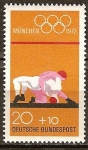 Stamps Germany -  Juegos Olímpicos de Munich en 1972.