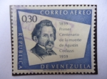 Stamps Venezuela -  Primer Centenario de la Muerte de Agustín Codazzi - 1859-1959
