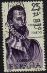 Stamps : Europe : Spain :  1678.- Forjadores de America. (6ª Serie).Fadrique de Toledo (1516-1582)