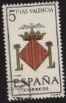Stamps : Europe : Spain :  1697.-Escudos de las Capitales de Provincia Españolas. Valencia.