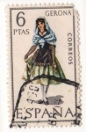 Stamps : Europe : Spain :  1844.- Trajes Tipicos Españoles. (II Grupo). Gerona.
