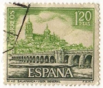 Stamps Spain -  1876.- Serie Turistica. (V Grupo). Vista General de Salamanca.