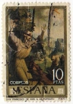Stamps : Europe : Spain :  1972.- Luis de Morales "El Divino". San Francisco de Asis.