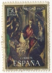 Stamps : Europe : Spain :  2002.- Navidad (13ª Serie). "Adoracion de los Pastores". El Greco.