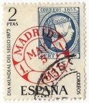 Stamps : Europe : Spain :  2127.- Dia Mundial del Sello. Fechador de Madrid.