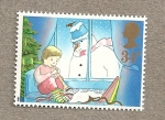 Stamps United Kingdom -  Niños