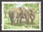 Stamps Vietnam -  774 - Elefante de Asia