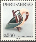 Stamps Peru -  CULTURA  NAZCA.  AVE  MARINA.