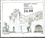 Stamps Mexico -  MONUMENTOS  COLONIALES.  EXCONVENTO  DE  ATLATLAHUACAN.  MORELOS.