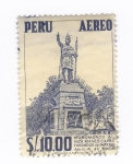 Stamps Peru -  Monumento al inca Manco Capac, fundador del imperio