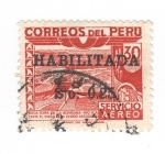 Stamps Peru -  Boca Toma de la Achirana, rio Ica