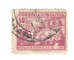 Sellos de America - Bolivia -  Revolución popular del 21 de julio de 1946