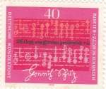 Stamps Germany -  HEINRICH SCHÜTZ- COMPOSITOR