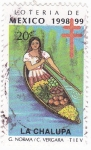 Stamps Mexico -  LA CHALUPA -LOTERÍA DE MÉXICO