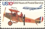 Sellos de America - Estados Unidos -  BICENTENARIO  DEL  SERVICIO  POSTAL.  CORREO  AÈREO  Y  JET.