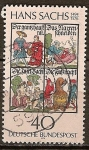 Stamps Germany -  400a Aniv de la muerte de Hans Sachs (poeta y compositor).
