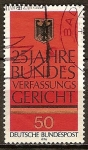Stamps Germany -  25 años del Tribunal Constitucional Federal.