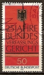 Sellos de Europa - Alemania -  25 años del Tribunal Constitucional Federal.