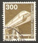 Sellos de Europa - Alemania -  968 - Monotren aéreo