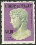 Stamps : America : Paraguay :  Escultura, cabeza de atleta