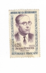 Stamps France -  Héroes de la resistencia.Jaques Renouvin 1905-1944